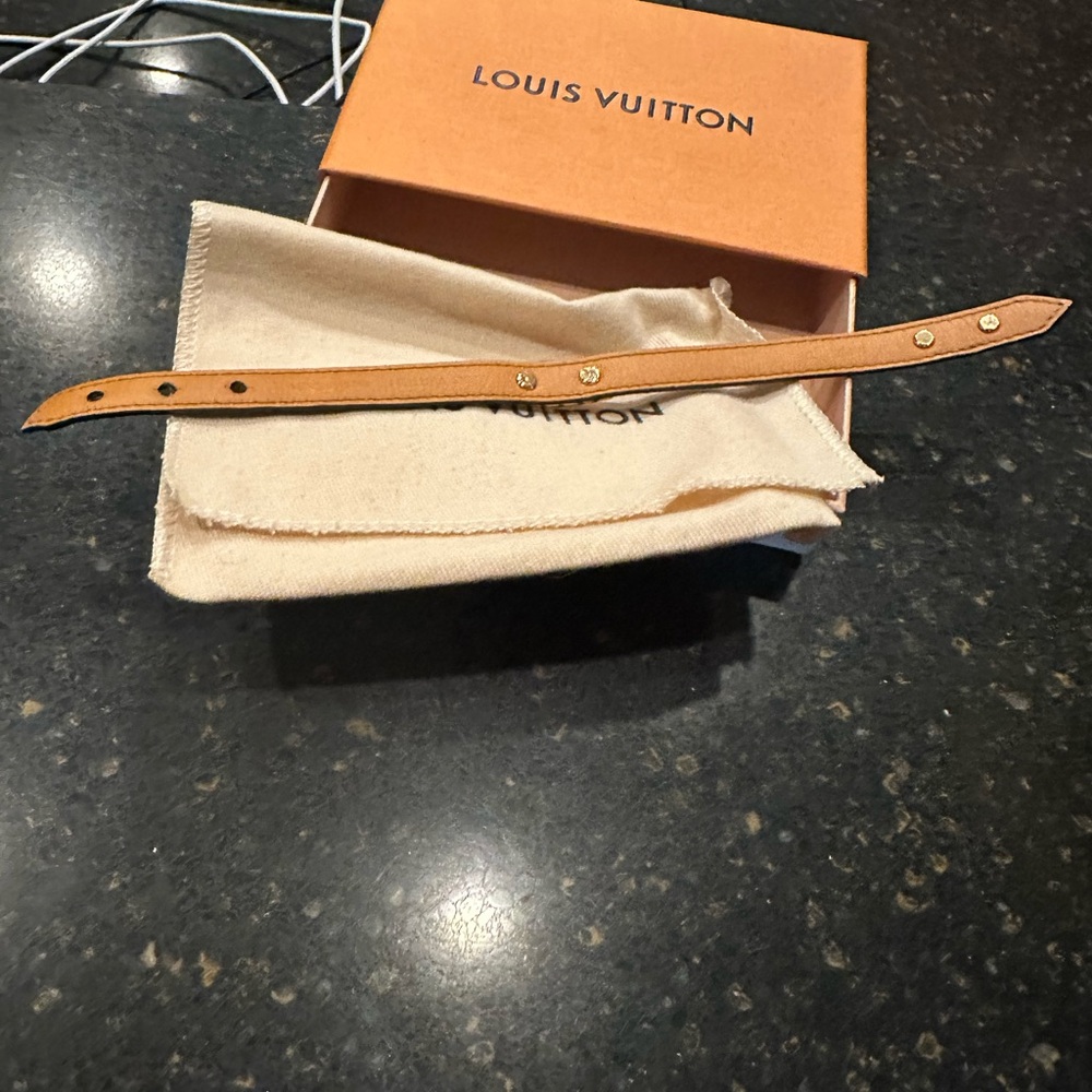 Louis Vuitton Brown and Gold Monogram Strap - Picture 6 of 14